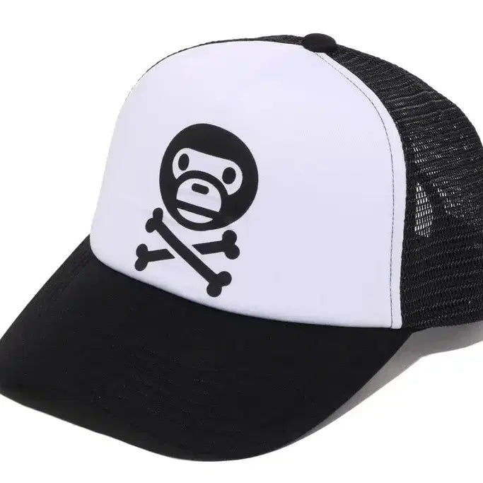 [BUNJANG] BAPE BABY MILO Crossbone Mesh Cap 26SS / [해외] 베이프 베이비 마일로 크로스본 메쉬 캡 모자 26SS