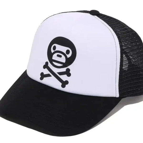 [BUNJANG] BAPE BABY MILO Crossbone Mesh Cap 26SS / [해외] 베이프 베이비 마일로 크로스본 메쉬 캡 모자 26SS