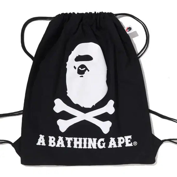 [BUNJANG] BAPE APE Crossbone Nap Sack Bag 26SS / [해외] 베이프 에이프 크로스본 냅색 백 26SS