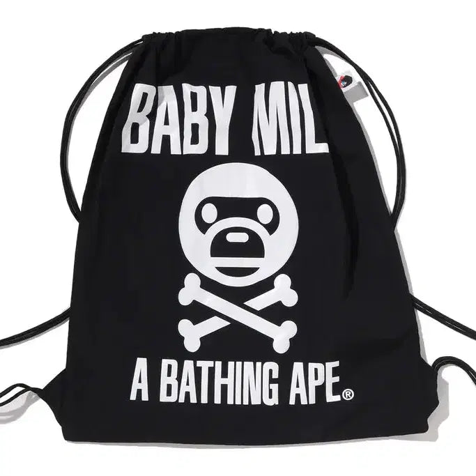 [BUNJANG] BAPE BABY MILO CROSSBONE NAP SACK BAG 26SS / [해외] 베이프 베이비 마일로 크로스본 냅색 백 26SS