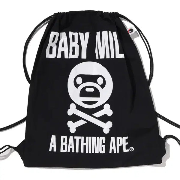 [BUNJANG] BAPE BABY MILO CROSSBONE NAP SACK BAG 26SS / [해외] 베이프 베이비 마일로 크로스본 냅색 백 26SS