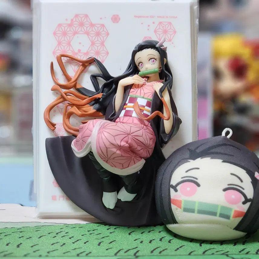 [BUNJANG] Megahouse Demon Slayer: Kimetsu no Yaiba Nezuko Kamado Tenohira Palm Size Figure / 귀멸의 칼날 카마도 네즈코 GEM 메가하우스 테노히라 손바닥 피규어+만쥬