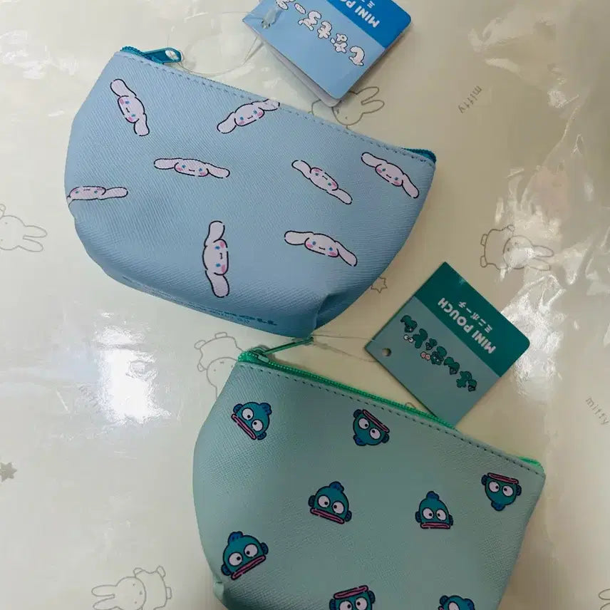[BUNJANG] Sanrio Cinnamoroll & Hangyodon Mini Pouch Set / 산리오 시나모롤/한교동 미니 파우치