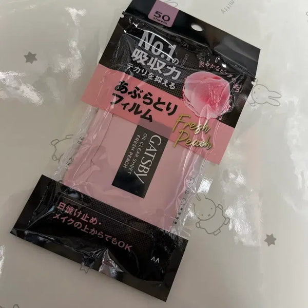 [BUNJANG] GATSBY Peach Scent Oil Blotting Paper (50 Sheets) / GATSBY 갸스비 기름종이 피치 50매