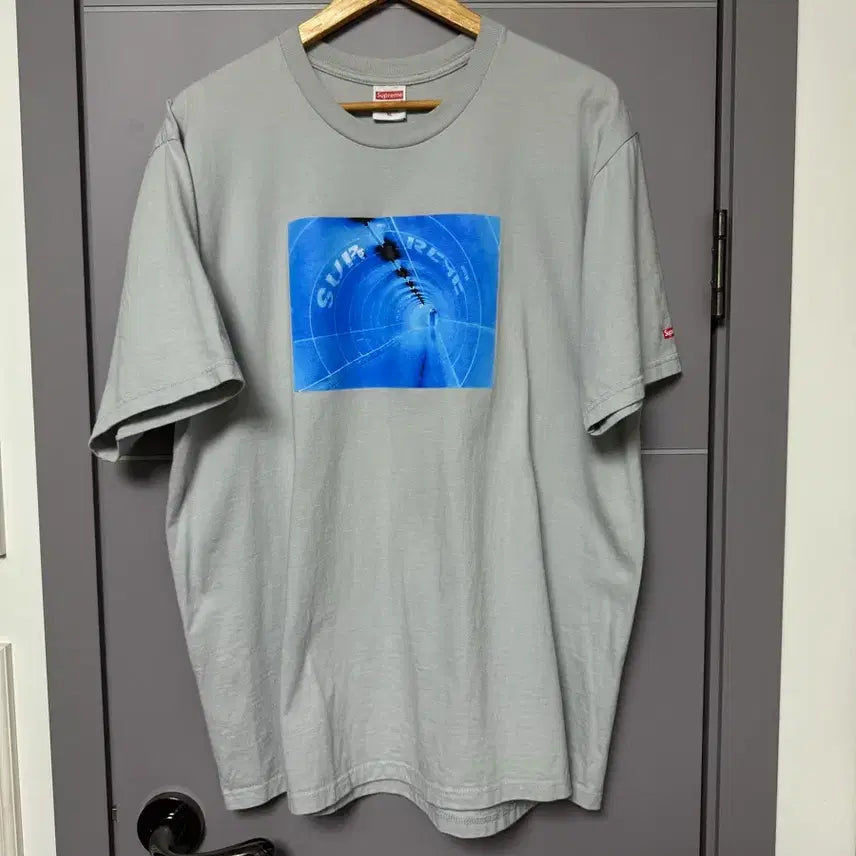 [BUNJANG] Supreme Tunnel Logo Short Sleeve T-Shirt XL / 슈프림 터널 반팔티 xl 오버핏 깔끔