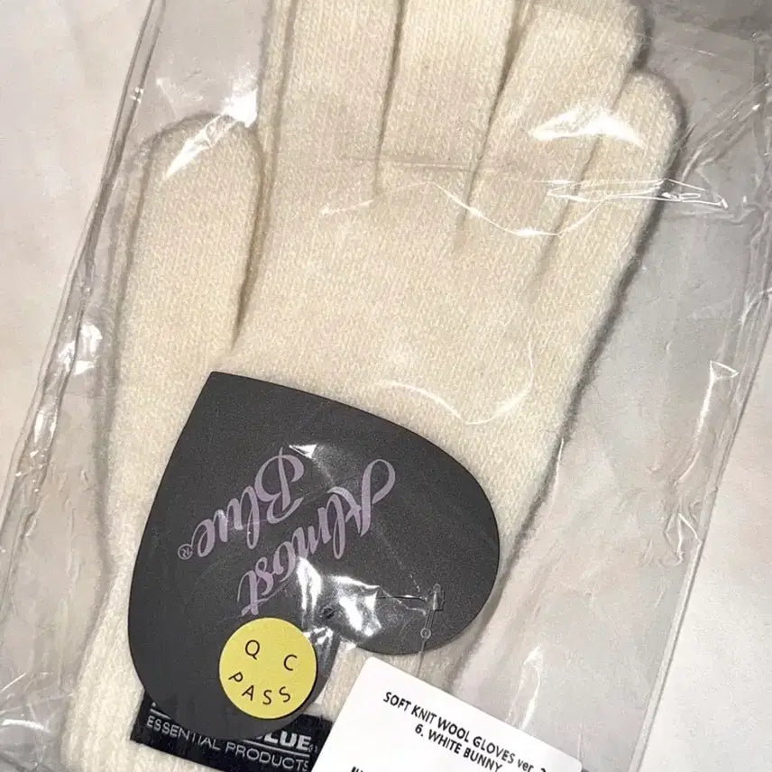 [BUNJANG] Almost Blue Soft Knit Wool Gloves / [ 새상품 ] 얼모스트블루 "한겨울 손 따뜻하게" 소프트니트 울 장갑