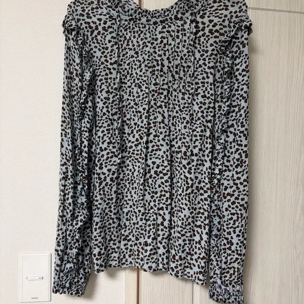 [BUNJANG] Munthe Leopard Print Blouse EU 34 / 문테 Munthe 레오파드 블라우스 eu 34
