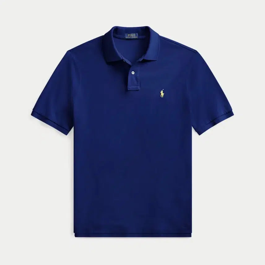 [BUNJANG] Polo Ralph Lauren Custom Slim Fit Mesh Polo Shirt - Royal / 폴로 랄프 로렌 커스텀 슬림핏 메쉬 폴로 셔츠 폴 로얄 (새상품)
