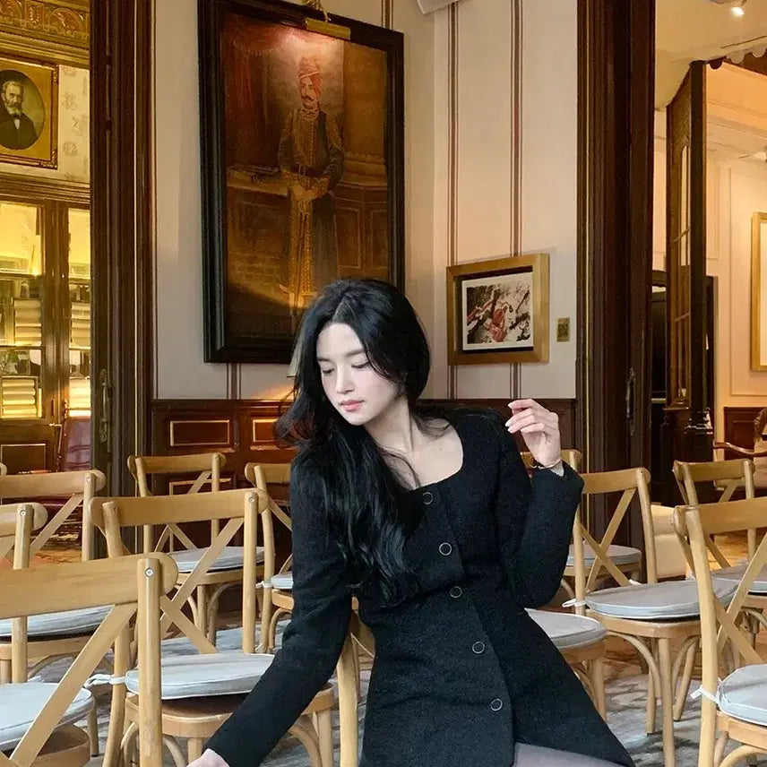 [BUNJANG] MilkCocoa Isabelle Black Tweed Jacket / 밀크코코아 이자벨 블랙 트위드 자켓 새상품