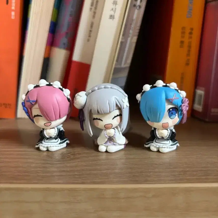 [BUNJANG] Re:Zero Rem Ram Emilia Gacha Bundle Set Figures / 리제로 렘 람 에밀리아 가챠 일괄