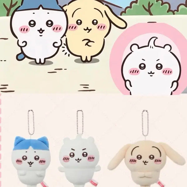 [BUNJANG] Chiikawa Hair Style Mini Keyring / 정품) 신상 치이카와 헤어스타일 키링 / 앞머리 먼작귀 미니소 키링