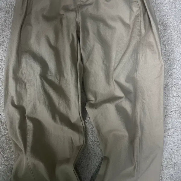 [BUNJANG] High-Waisted Wide Leg Pants - Beige / 와이드 팬츠 베이지