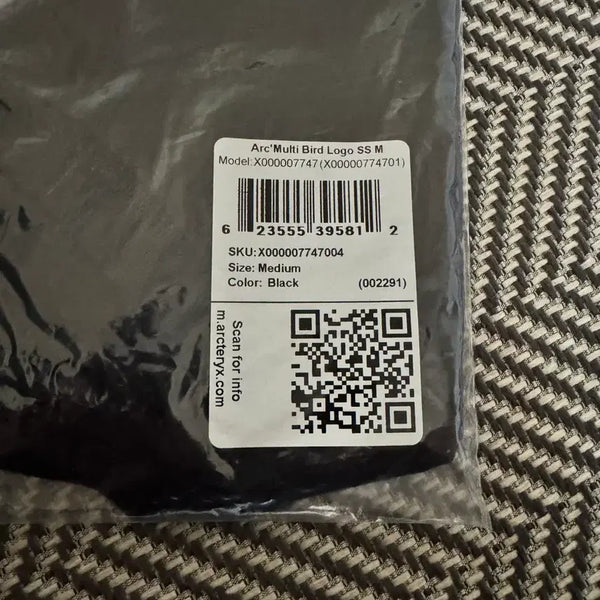 [BUNJANG] Arc'teryx Arc'teryx Bird Logo SS T-Shirt Black / 아크테릭스 아크멀티 버드 로고 SS 티셔츠 블랙