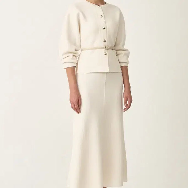 [BUNJANG] The Cashmere Belted Cashmere Knit Jacket / 더캐시미어 벨티드 캐시미어 니트자켓