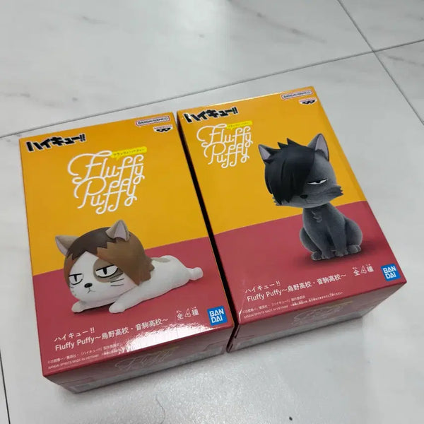 [BUNJANG] Haikyuu!! Banpresto Nekoma High Fluffy Puffy Kuroo & Kenma Figures / 하이큐 반프레스토 네코마 마스코트 fluffy 플러피 쿠로오 켄마