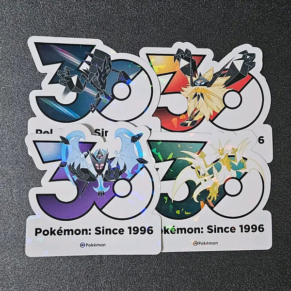[BUNJANG] Pokemon 30th Anniversary Necrozma Sticker Bundle Set (Dusk Mane Wings) / 일괄) 포켓몬 로고 30주년 스티커 네크로즈마 세트 황혼의 새벽의 날개