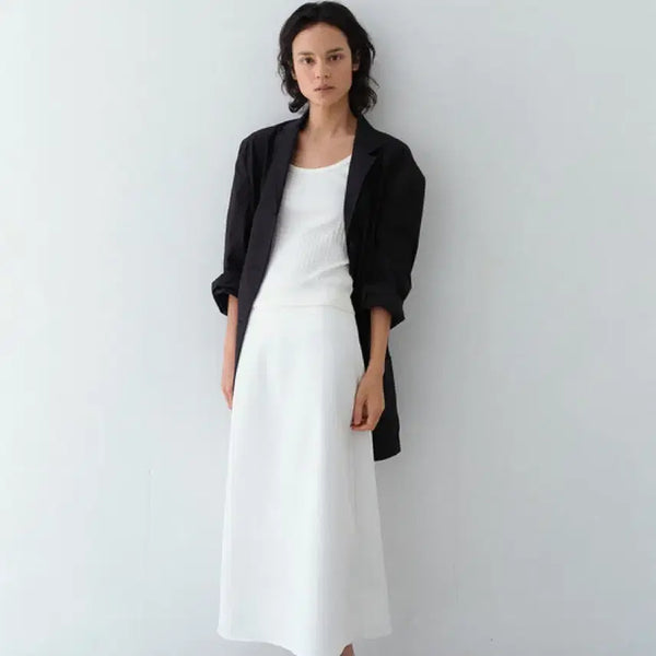 [BUNJANG] Shop Letter Peta Long Skirt White / 샵레터 페타 롱 스커트 Peta long skirt (white)