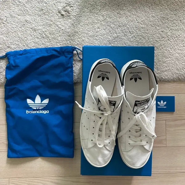 [BUNJANG] Balenciaga x Adidas Stan Smith Sneakers White/Black Size 43 / [43]발렌시아가x아디다스 스탠스미스 화이트/블랙