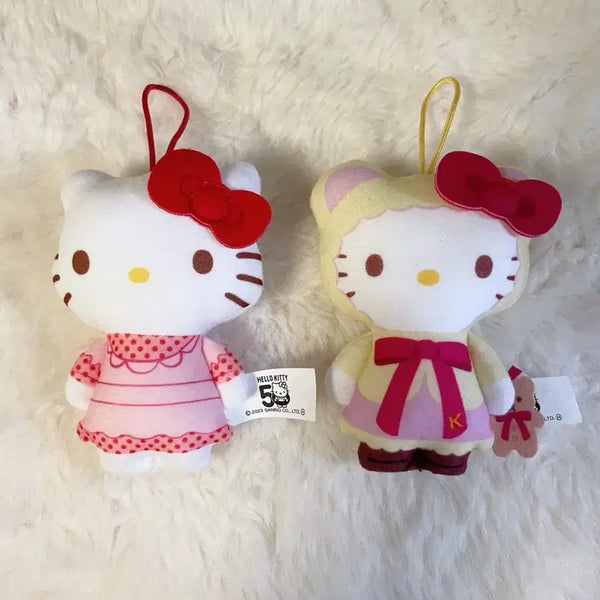 [BUNJANG] Sanrio McDonald's Hello Kitty Plush Keychain 2-Set / 2023 산리오 맥도날드 키티 인형키링 2개