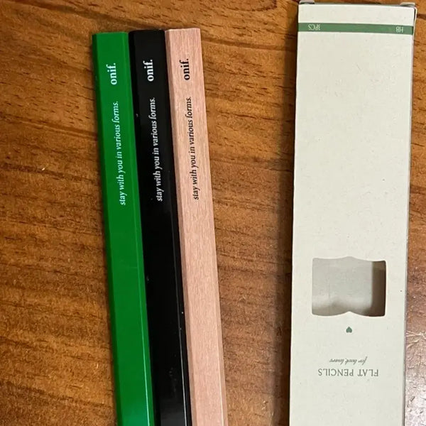 [BUNJANG] Onnip Flat Carpenter Pencil for Reading / 오니프 목공 독서 연필