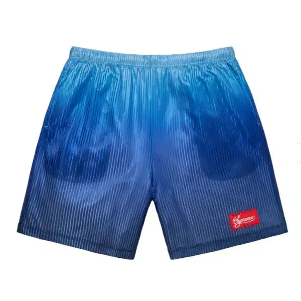 [BUNJANG] Supreme Gradient Mesh Stripe Baggy Shorts Royal M / (새상품) 슈프림 그라디언트 메쉬 스트라이프 배기 쇼츠 로얄 M