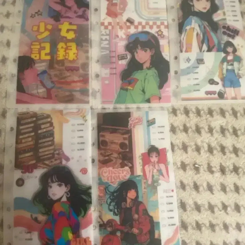 [BUNJANG] Pekone Girls' Record Cash Inserts for Cash Living Diary / 현금생활 페코네 소녀기록 현금속지 판매합니다