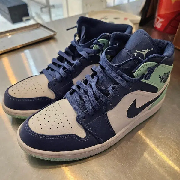 [BUNJANG] Nike Air Jordan 1 Mid Dark Concord Mint / 나이키 에어 조던 1 미드 다크 콘코스 / 민트 275사이즈 27번