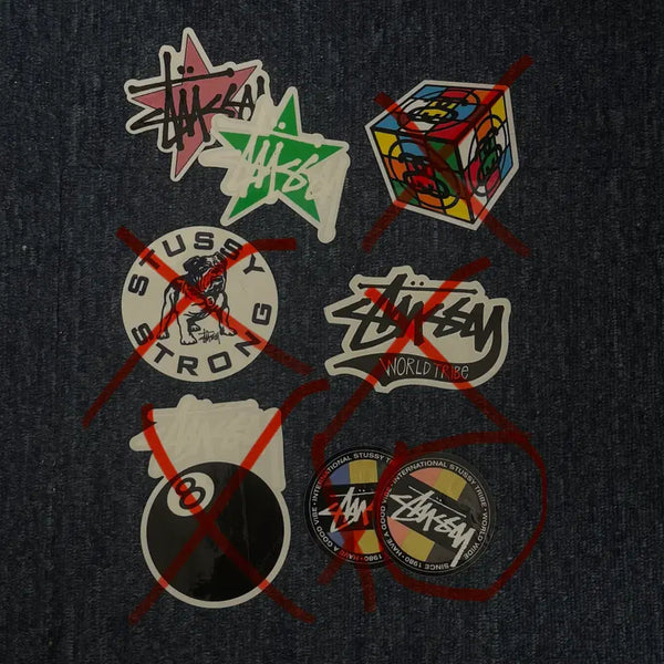 [BUNJANG] Stussy Official Stickers (Set of 1000 Won Each) / [스투시/정품] Stussy 스티커 장당 1000원 판매