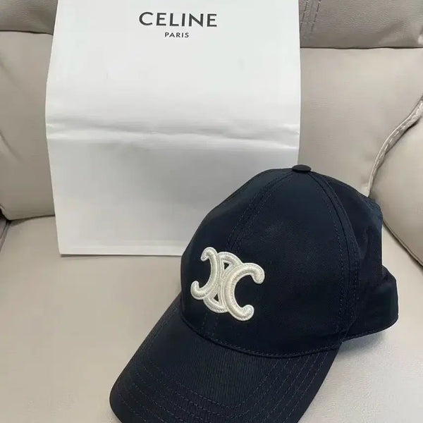 [BUNJANG] Celine Cotton Women's Baseball Cap / 셀린 정품. 블랙. 야구모자. 여성용. 코튼