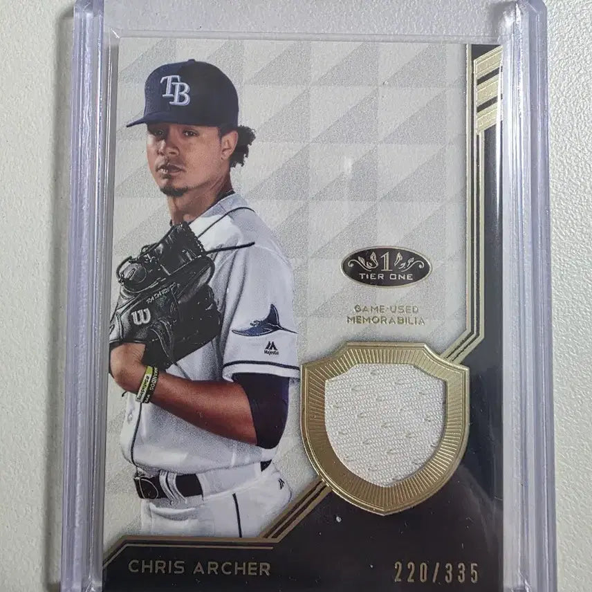 [BUNJANG] Chris Archer 2018 MLB Player Uniform Card Tampa Bay Rays / 2018 mlb 크리스 아처 유니폼카드 판매 템파베이레이스