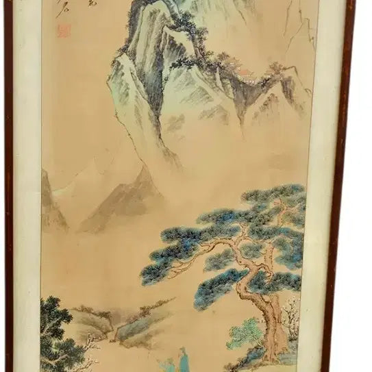 [BUNJANG] Seok-gun Seoyeon Son (Seo Jo) Ink and Wash Painting 'Sansuyuramdo' (Travelers Viewing Mountains) / 석군 산수유람도 서연손 (본명 서조)