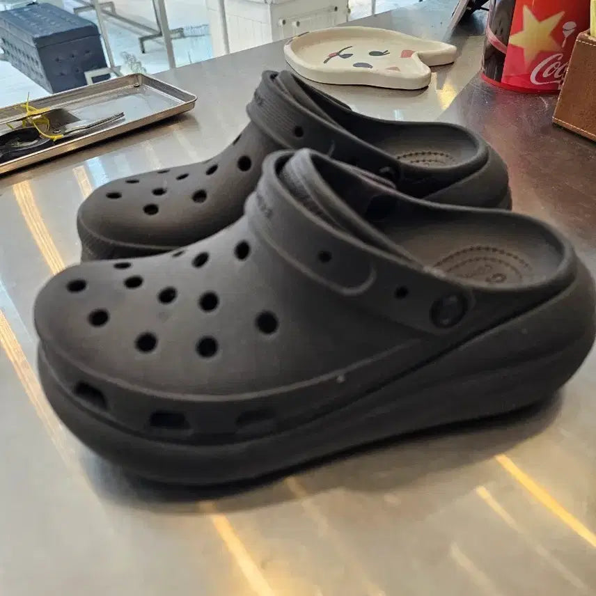 [BUNJANG] Crocs Black Sandals Size 275 / 크록스 블랙 샌들 새것 275 43번