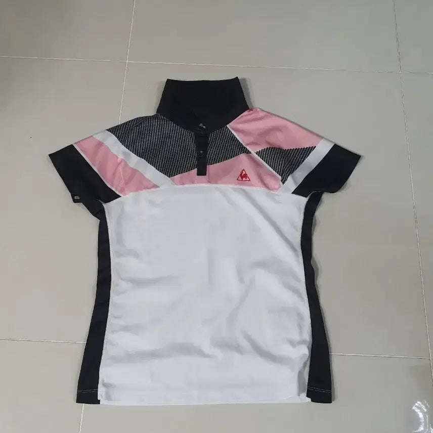 [BUNJANG] Le Coq Sportif Women's Golf Short Sleeve Polo Shirt / 르꼬끄 골프 반팔 카라티 핑크/블랙/화이트 여성