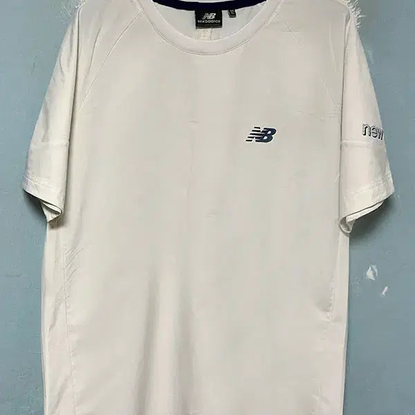 [BUNJANG] New Balance Lightweight Stretch Men's Half-Sleeve T-Shirt White L 100 / 뉴발란스 경량 스트레치 남자 우븐 반팔티 화이트 스포츠 L 100