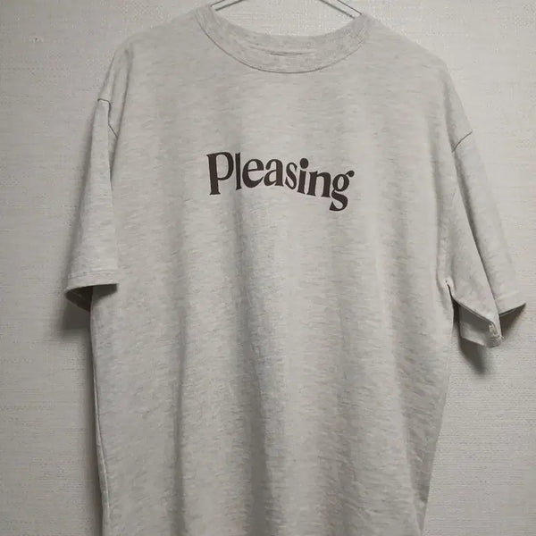 [BUNJANG] Pleasing Gray Short Sleeve T-Shirt / 플리징 반팔티 그레이