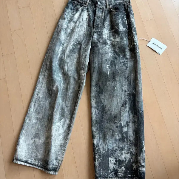 [BUNJANG] Acne Studios Trompe-l'oeil Denim Jeans Size 46 / 아크네스튜디오 트롱프뢰유 데님 46