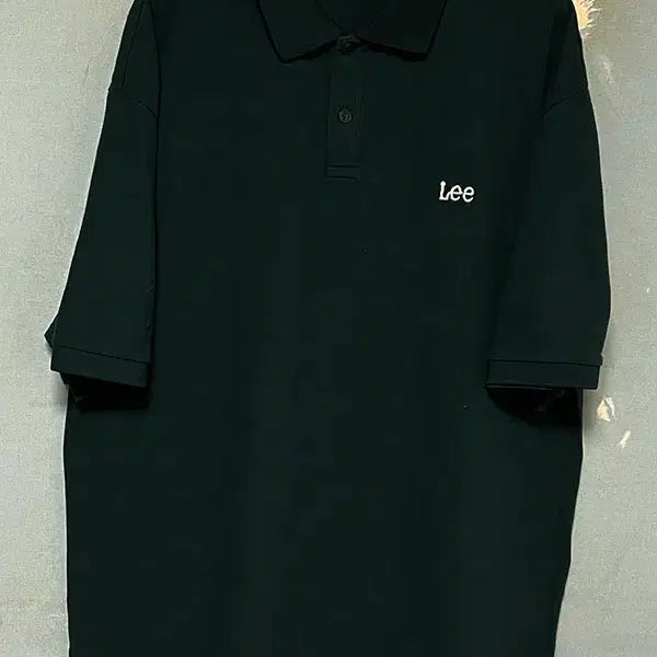 [BUNJANG] LEE Small Logo Pique Collar Short Sleeve T-Shirt XL / LEE 리 스몰로고 피케 카라넥 반팔티셔츠 새상품 루즈핏 XL 105