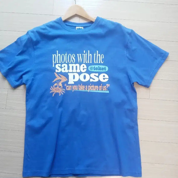[BUNJANG] TEKET Short Sleeve T-Shirt Aqua Blue L / 테켓 teket 반팔 티