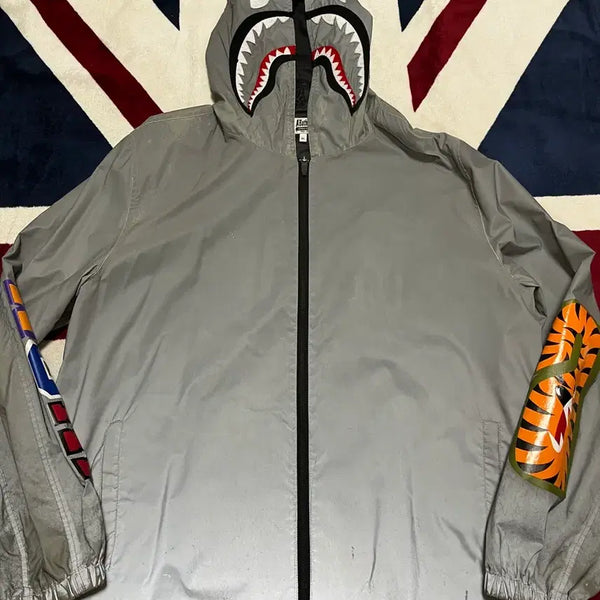 [BUNJANG] A Bathing Ape Reflective Shark Hooded Jacket XL / 베이프 리플렉티브 샤크 후드 자켓 XL