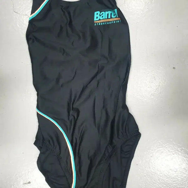 [BUNJANG] Barrel Women's One-Piece Swimsuit Black / 배럴 여성 원피스 수영복95~100