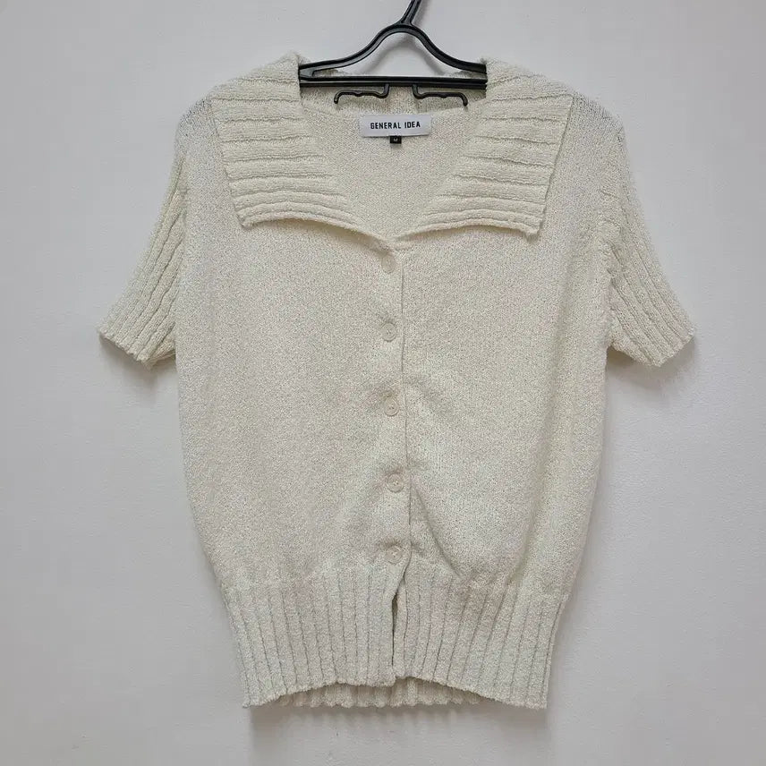 [BUNJANG] GENERAL IDEA Knit Short Sleeve Cardigan / GENERAL IDEA 니트 반팔 가디건 55-66