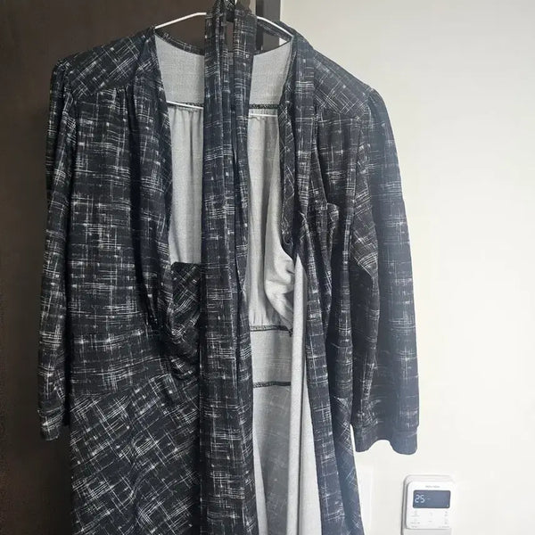 [BUNJANG] Charlotte Boutique Light Tweed Wrap Dress Size L Short Length / 샬롯부띠끄 라이크트위드랩원피스 L사이즈 숏기장