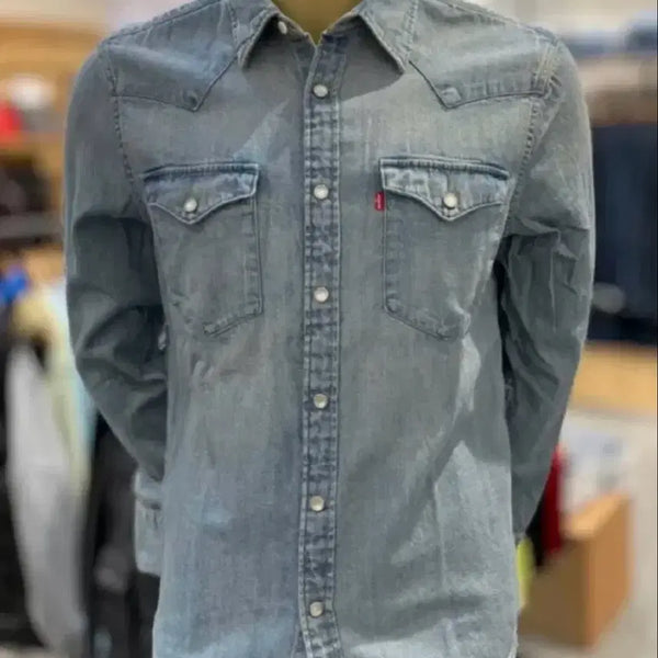 [BUNJANG] Levi's Bastow Western Denim Shirt M / 리바이스 바스토우 웨스턴 데님셔츠 M 판매