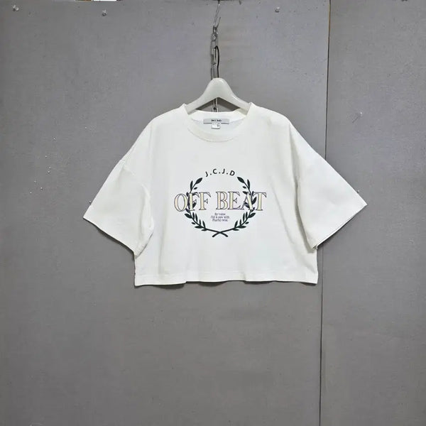 [BUNJANG] Jucy Judy Round T-Shirt White Size 85 / 쥬시쥬디 라운드 티셔즈 85  n6605
