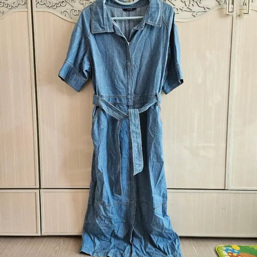 [BUNJANG] Denim Dress - Free Size / 청원피스 프리