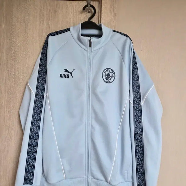 [BUNJANG] Puma Manchester City King Anthem Jacket - Silver Sky, Size L / 푸마 맨체스터 시티 킹 앤섬자켓  실버 스카이 L