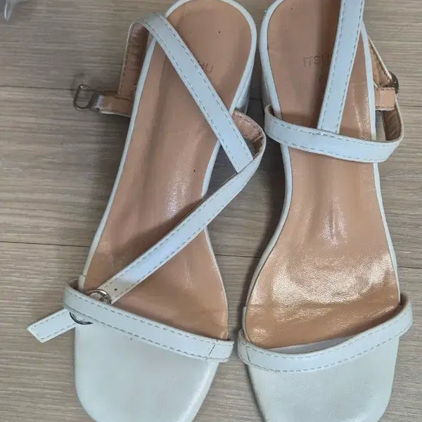 [BUNJANG] Strap Sandals White 225 / (중고)스트랩 샌들 화이트 225