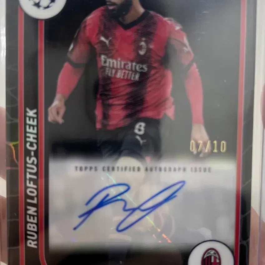 [BUNJANG] 2022 Merlin Ruben Loftus-Cheek 10-Limited Auto Card / 2022 Merlin 루벤 로프터스 치크 블랙 10한정 오토