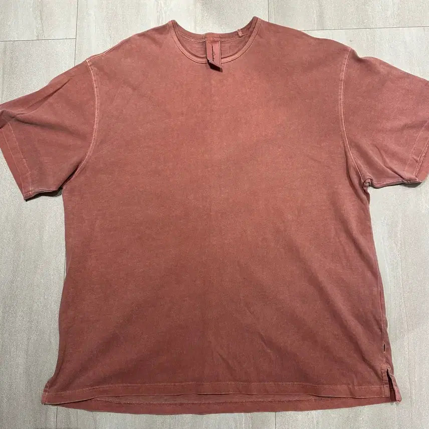 [BUNJANG] P.RISM Pigment Dyeing Short Sleeve T-Shirt - Pink / 프리즘 웍스 피그먼트 다잉 반팔-핑크