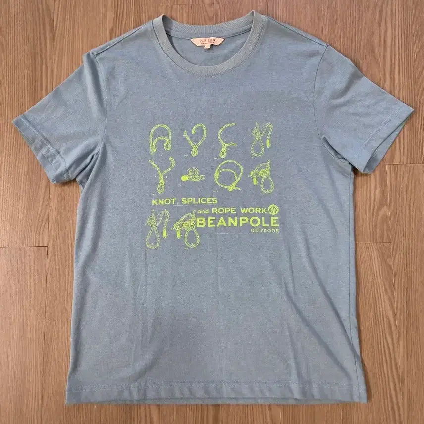 [BUNJANG] Beanpole Outdoor Short-Sleeve T-Shirt Blue-Gray Size 95 / 빈폴 아웃도어 반팔 티셔츠 블루그레이